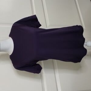 Avia dark purple athletic top size small 4/6 short sleeve